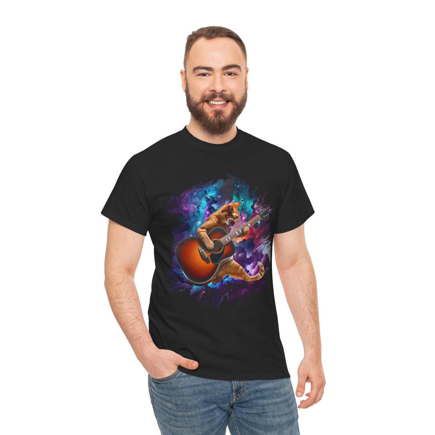 Music Lover Tee - Rock'n'Roll Cat Shirt