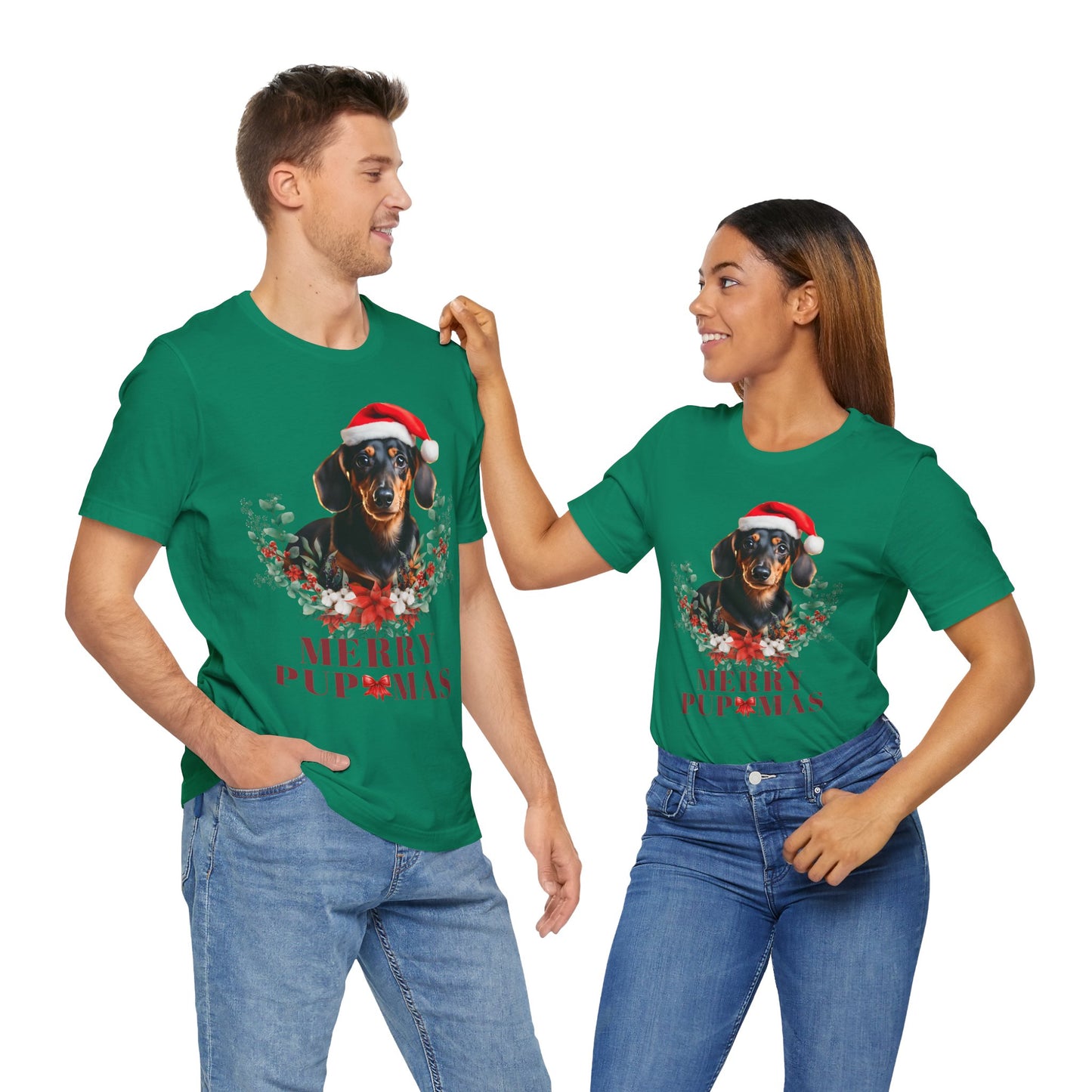 Merry Pupmas Unisex T-Shirt - Festive Dog Christmas Tee