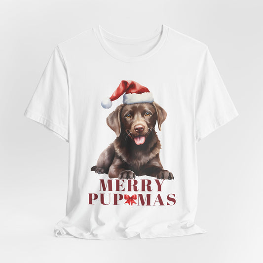 Merry Pupmas Unisex Jersey Tee – Perfect Holiday Dog Lover Shirt