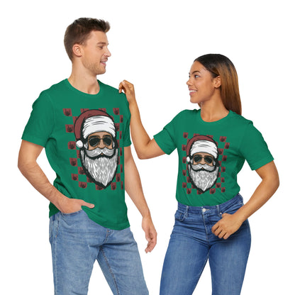 Cool Santa Graphic Unisex Tee - Perfect for Holiday Cheer