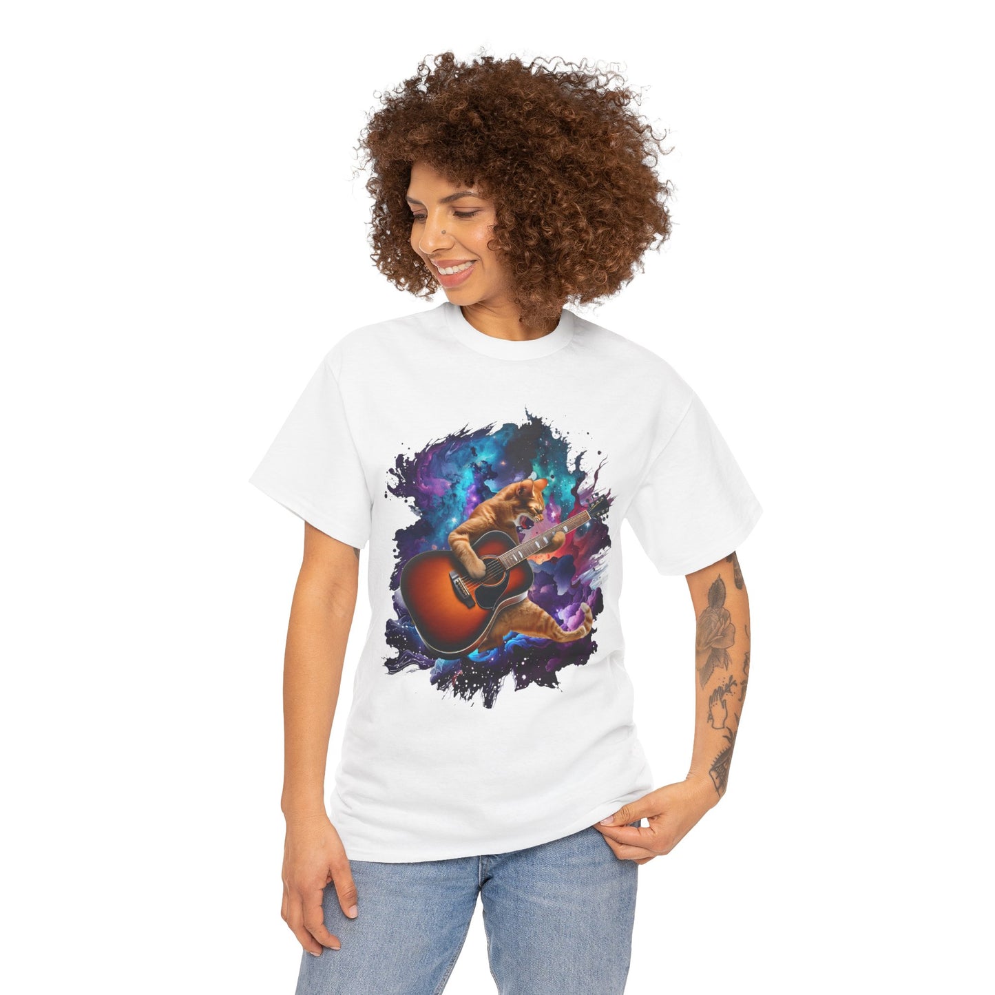 Music Lover Tee - Rock'n'Roll Cat Shirt