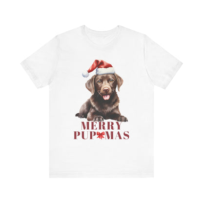 Merry Pupmas Unisex Jersey Tee – Perfect Holiday Dog Lover Shirt