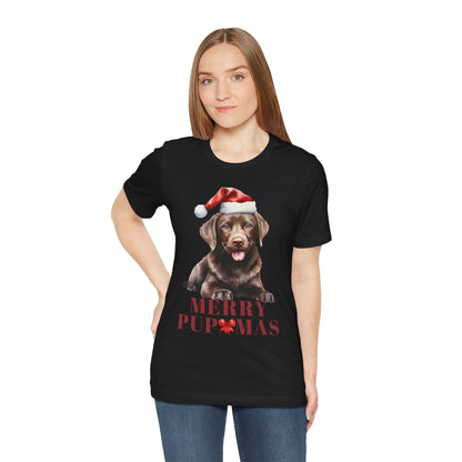 Merry Pupmas Unisex Jersey Tee – Perfect Holiday Dog Lover Shirt