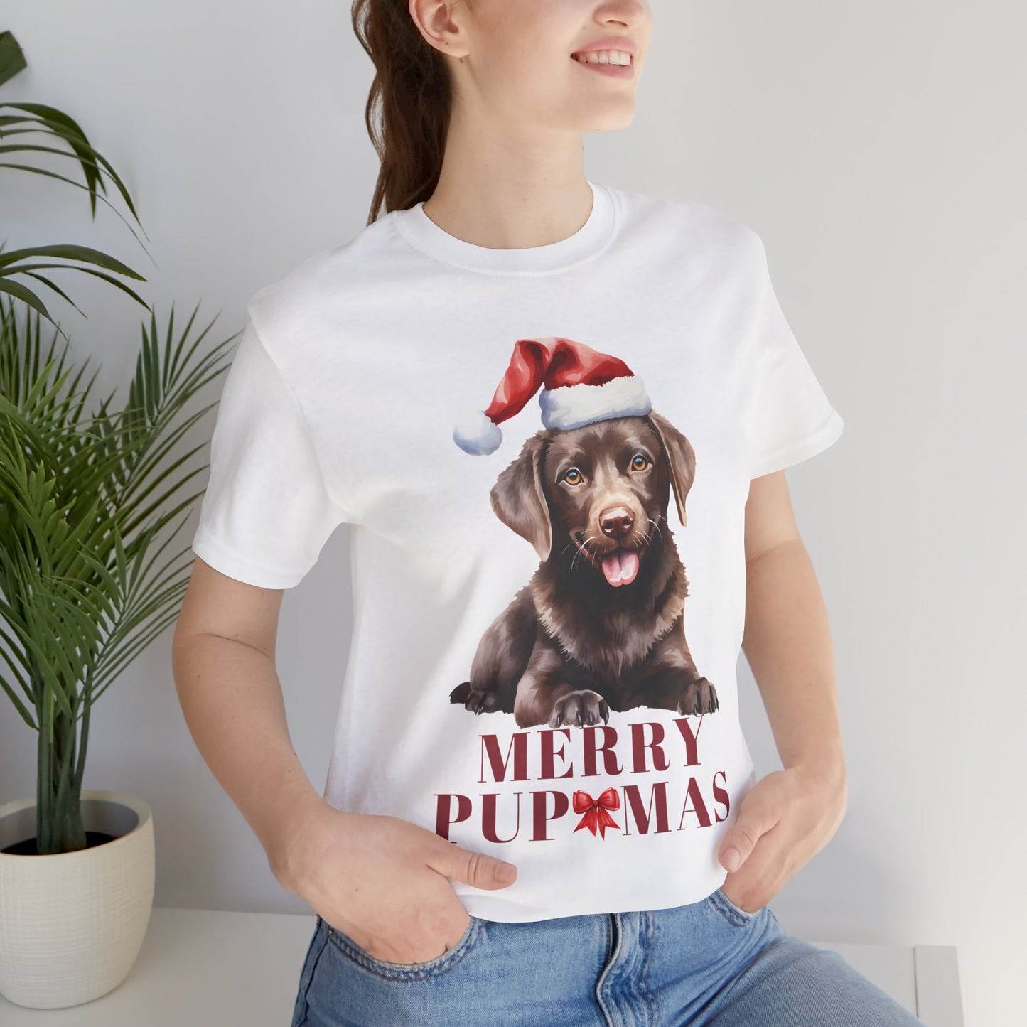 Merry Pupmas Unisex Jersey Tee – Perfect Holiday Dog Lover Shirt