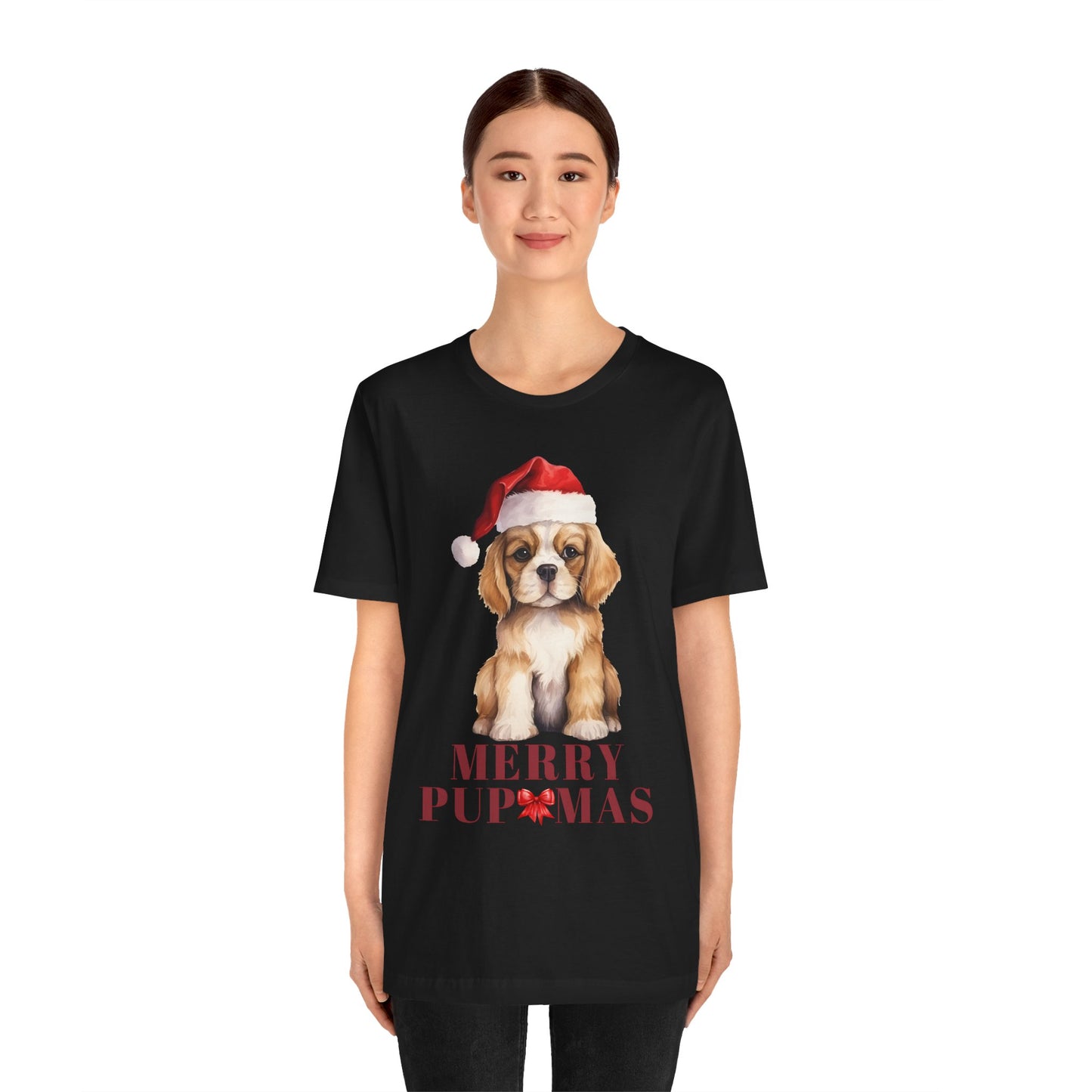 Merry Pupmas Unisex Tee - Holiday Dog Graphic Shirt