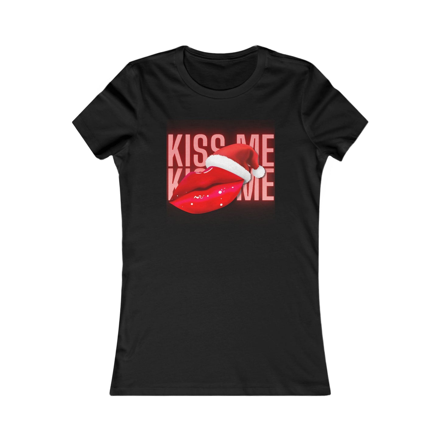 Kiss Me Santa Women's Favorite Tee – Festive Holiday Top