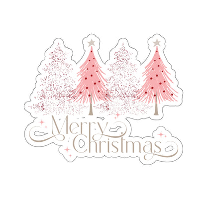 Merry Christmas Kiss-Cut Stickers - Festive Holiday Decor for Laptops & More