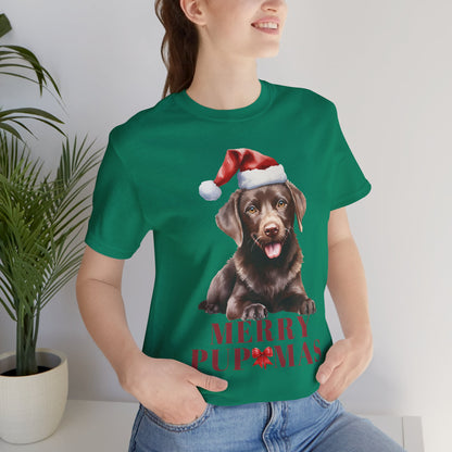 Merry Pupmas Unisex Jersey Tee – Perfect Holiday Dog Lover Shirt