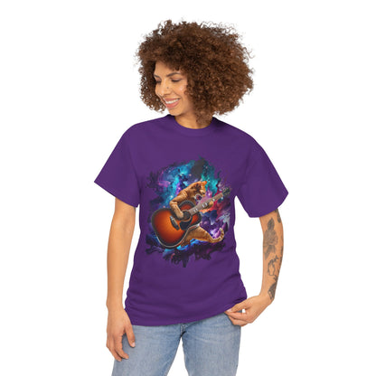 Music Lover Tee - Rock'n'Roll Cat Shirt