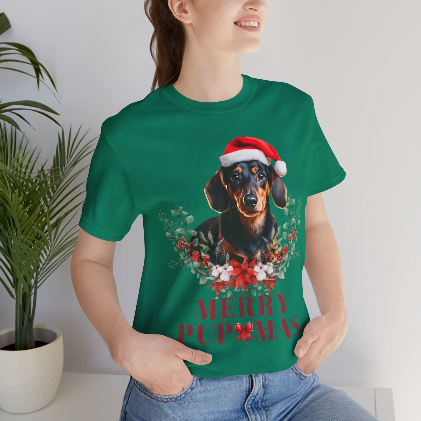 Merry Pupmas Unisex T-Shirt - Festive Dog Christmas Tee