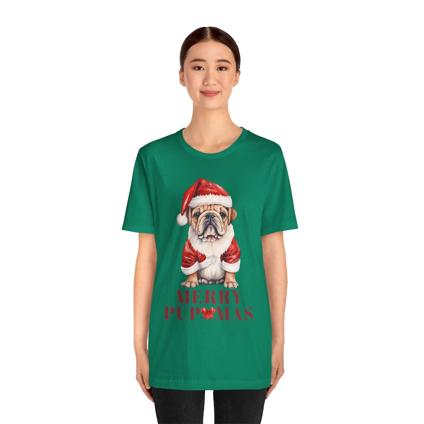 Merry Pupmas Unisex Jersey Tee - Perfect Holiday Dog T-Shirt