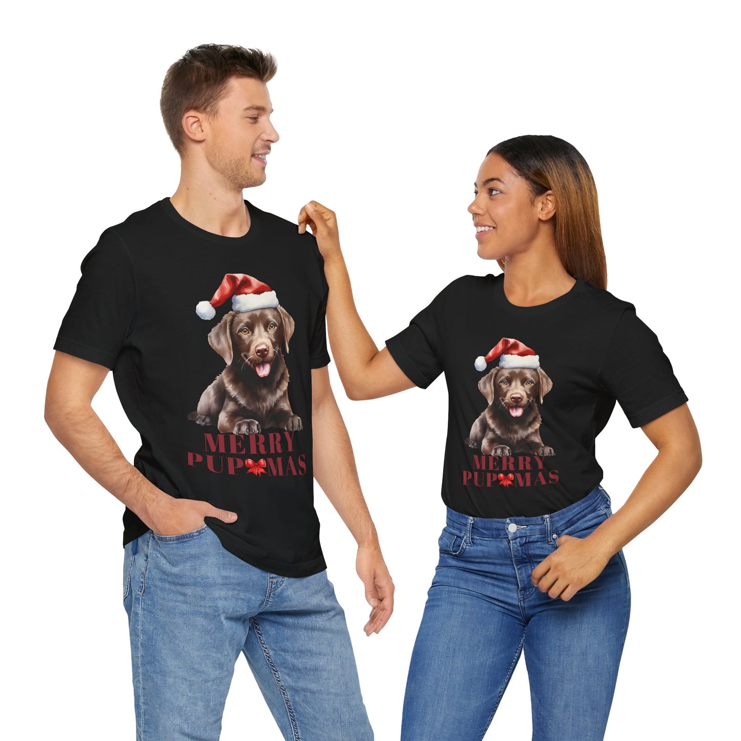 Merry Pupmas Unisex Jersey Tee – Perfect Holiday Dog Lover Shirt