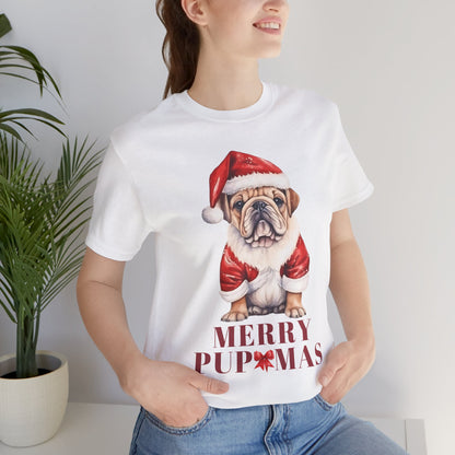 Merry Pupmas Unisex Jersey Tee - Perfect Holiday Dog T-Shirt