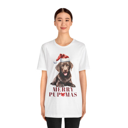 Merry Pupmas Unisex Jersey Tee – Perfect Holiday Dog Lover Shirt