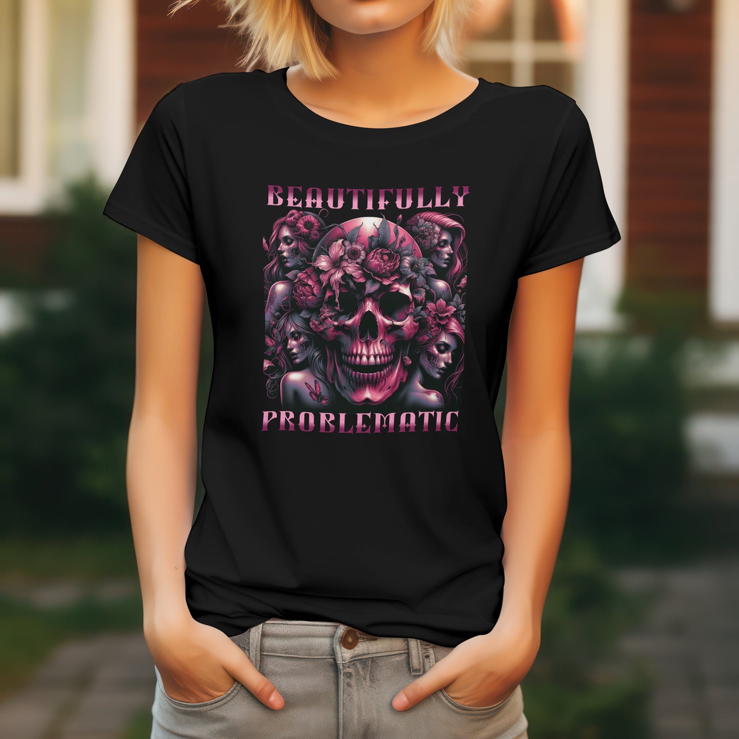 Beautifully Problematic Graphic Tee for Women